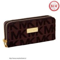 michael kors jet set continental logo groot bruin portefeuilles Outlet Nijmegen 8c8wu908